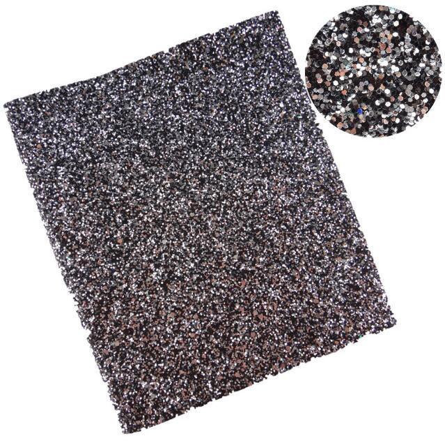 Lisslune | Glittery Synthetic Leather Craft Sheets for Creative DIY - 21CM x 29CM