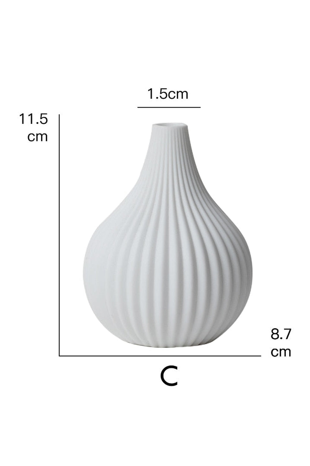 Lisslune | white matte vases