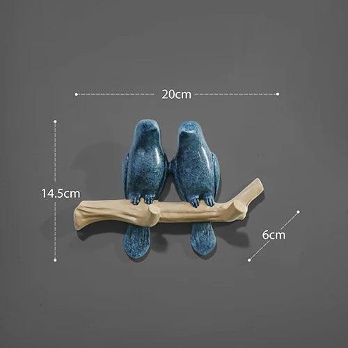 Lisslune | Chic bird-inspired resin wall hook: A combination of style and functionality