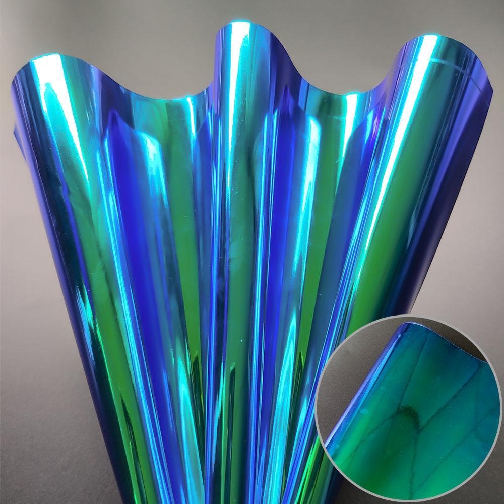 Lisslune | Reflective Holographic Iridescent Synthetic Leather - Essential Crafting Material