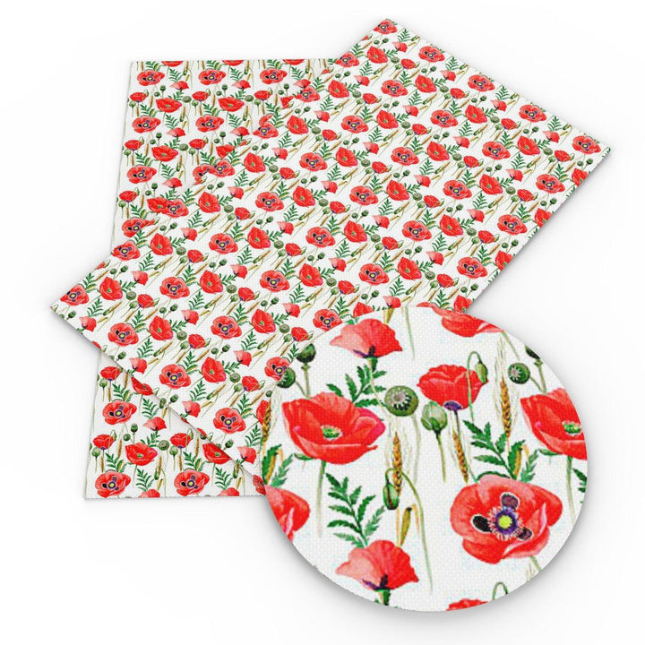 Lisslune | Elevate your DIY creations with luxury floral synthetic leather fabric