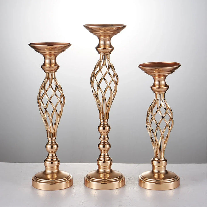 Lisslune | Elegant Candle Holder Set with Metal Stand