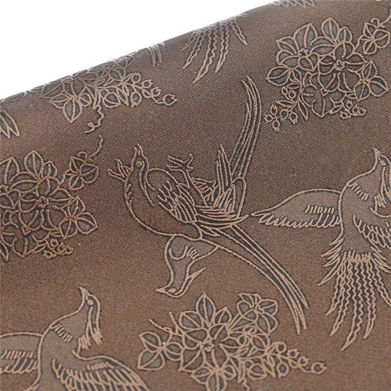 Lisslune | Chic Retro Floral Synthetic Leather Craft Material - Perfect for Creative DIY Projects