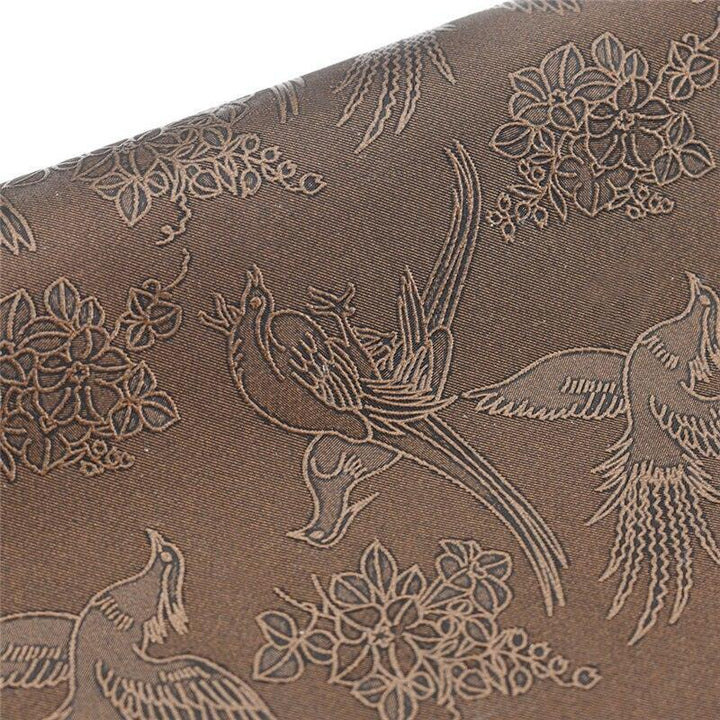 Lisslune | Chic Retro Floral Synthetic Leather Craft Material - Perfect for Creative DIY Projects