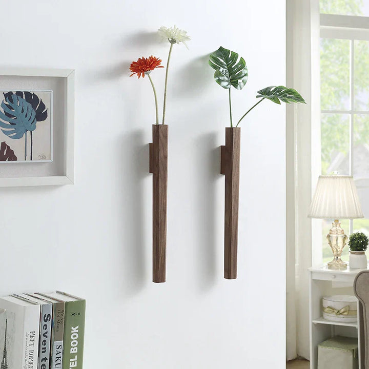 Lisslune | Handcrafted Solid Wood Wall Vase