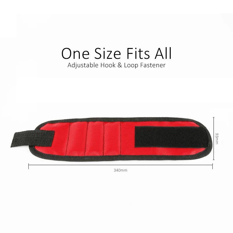 Lisslune | Magnetic Tool Organizer with Wrist Strap and Storage Bag for DIY and Electrical Work