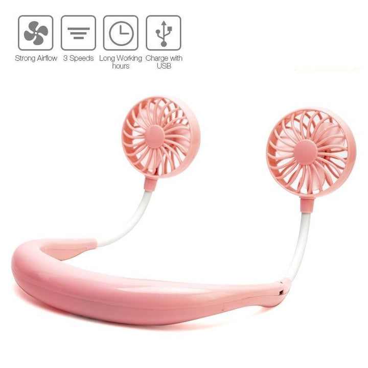 Lisslune | Rechargeable USB Neck Fan