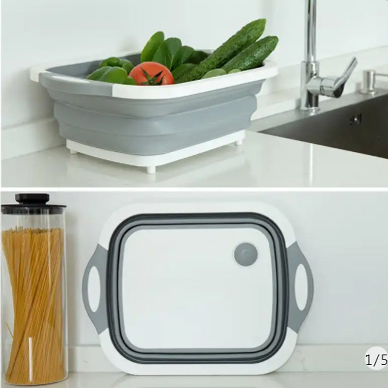 Lisslune | 2-in-1 Wash Box with Outlet & Cutting Board