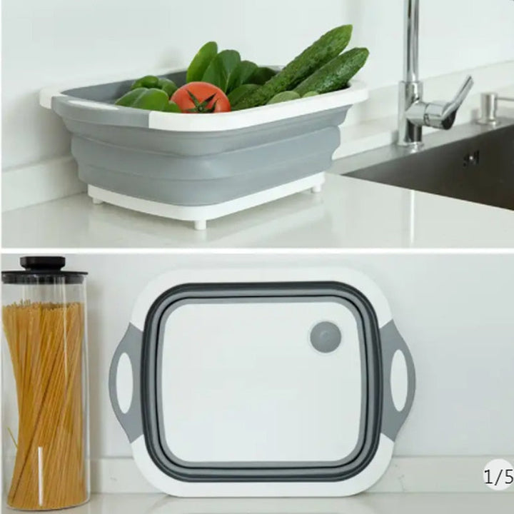 Lisslune | 2-in-1 Wash Box with Outlet & Cutting Board