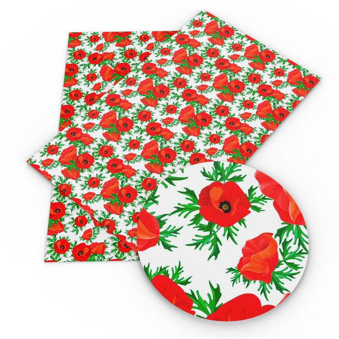 Lisslune | Elevate your DIY creations with luxury floral synthetic leather fabric