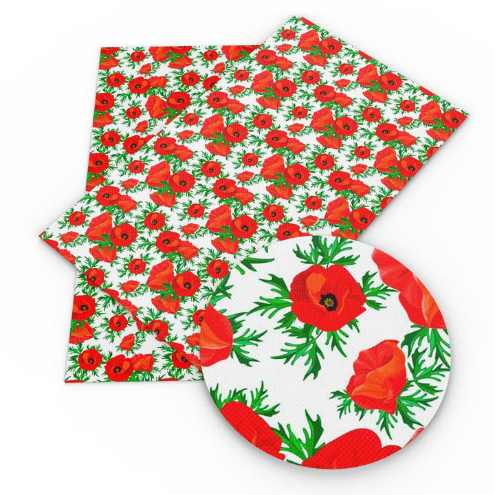 Lisslune | Elevate your DIY creations with luxury floral synthetic leather fabric