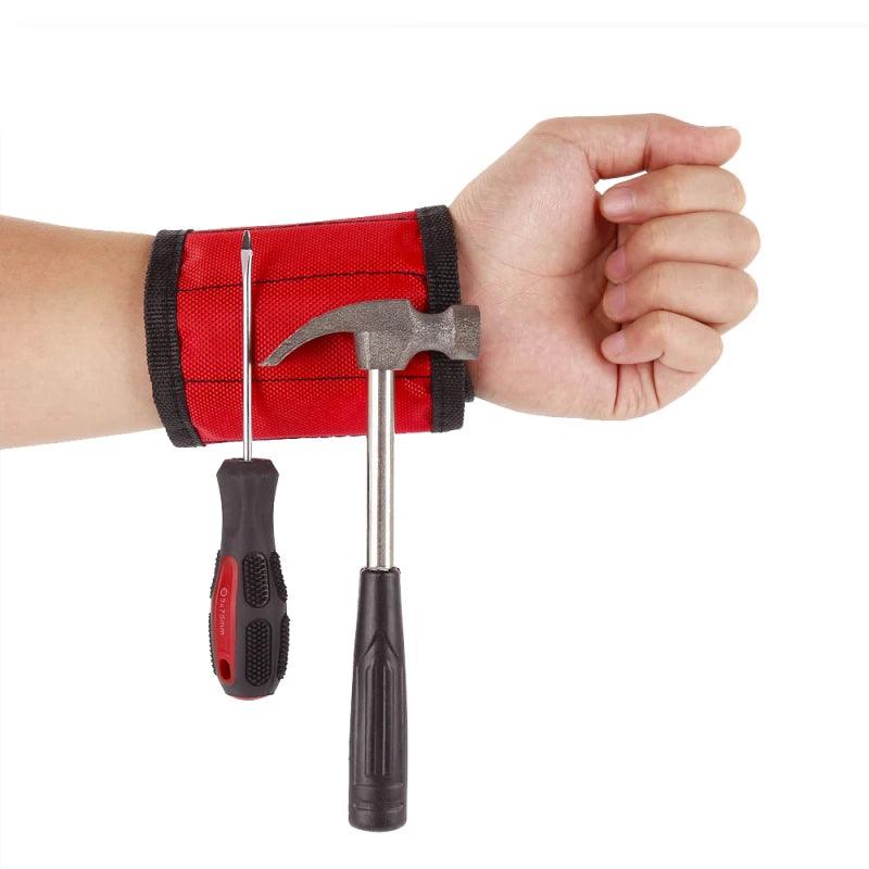 Lisslune | Magnetic Tool Organizer with Wrist Strap and Storage Bag for DIY and Electrical Work