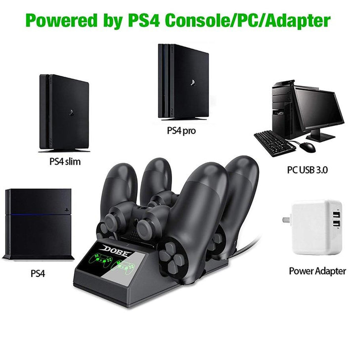 Lisslune | PS4 Charging Dock - Two Controller PS4 Charging Dock