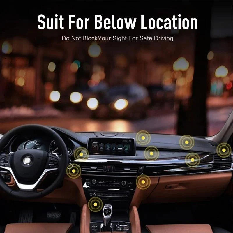 Lisslune | Gravity-operated hands-free phone holder for the car: Your essential companion at the roadside