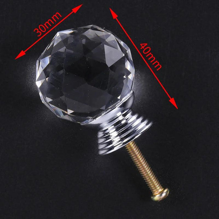 Lisslune | Exquisite Diamond-Cut Crystal Glass Cabinet Knobs for a Stylish Home Upgrade