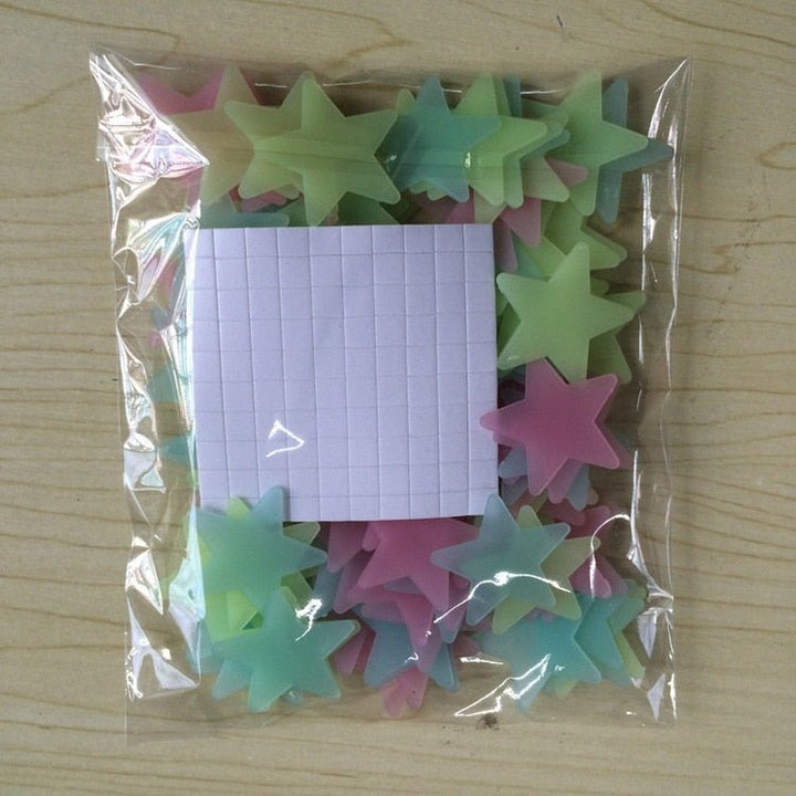 Lisslune | Glowing Star Stickers in the Dark (50 Pieces)