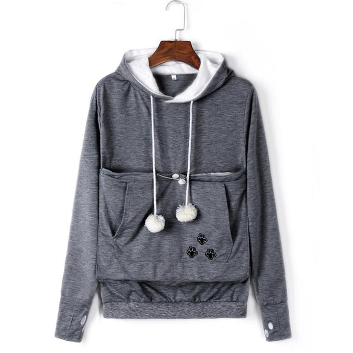 Lisslune | Unisex Cat Sweater with Belly Pocket for Cats