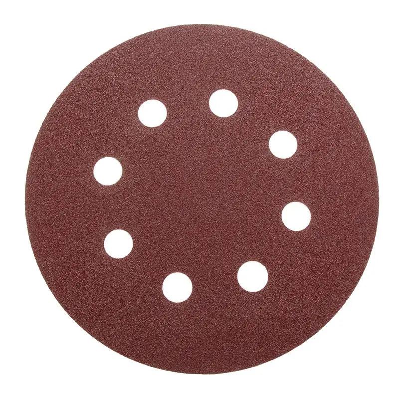 Lisslune | 125mm Premium Sanding Disc Set - 100 mixed grits with 8-hole design for polishing and buffing