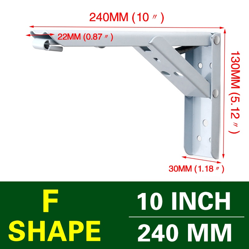 Lisslune | Wall-Mounted Foldable Shelf Organizer Bracket