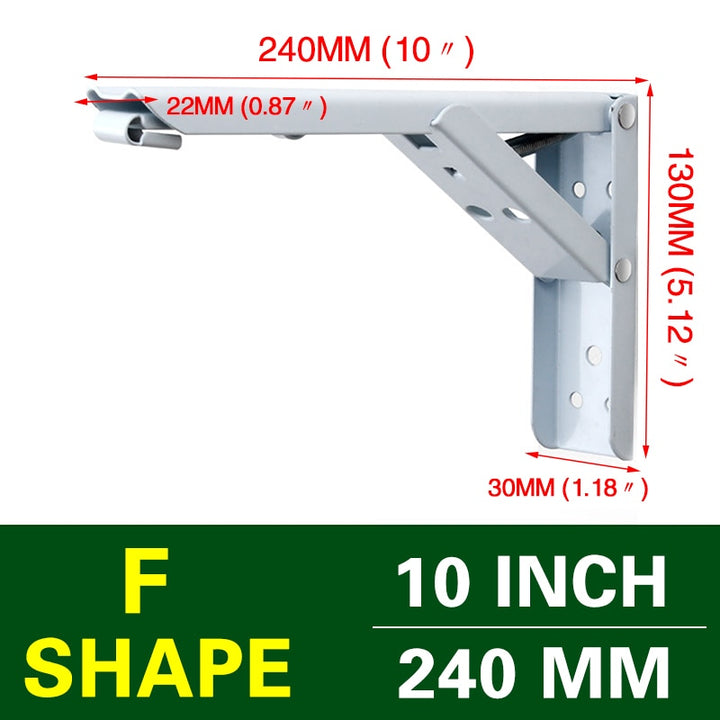 Lisslune | Wall-Mounted Foldable Shelf Organizer Bracket