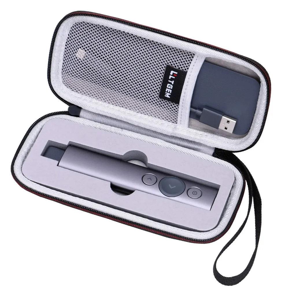 Lisslune | Logitech Spotlight Remote Protective Case - Elegant Black EVA Hard Shell for Safe Storage