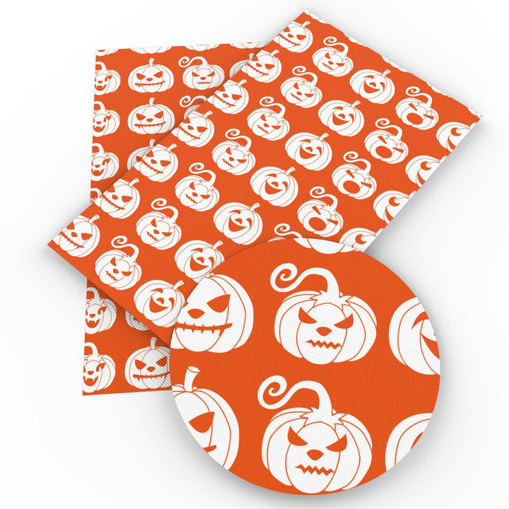 Lisslune | Spooky Cute Cartoon Halloween Character Synthetic Leather Fabric - 20*33cm