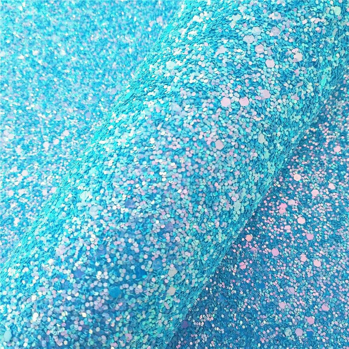 Lisslune | Shiny Gem Star Chunky Glitter Synthetic Leather - Premium Craft Vinyl