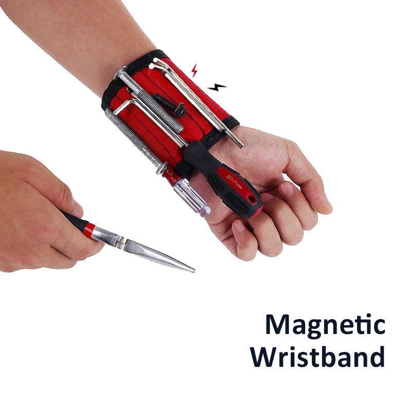 Lisslune | Magnetic Tool Organizer with Wrist Strap and Storage Bag for DIY and Electrical Work