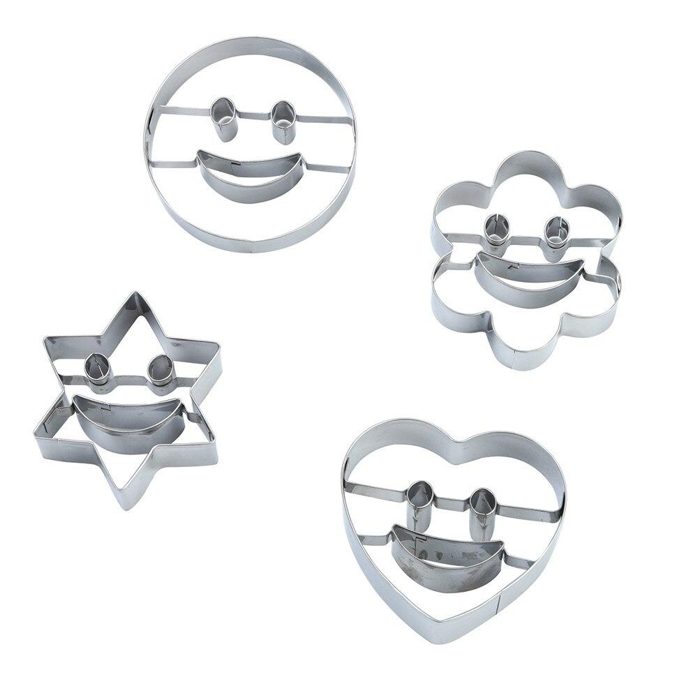 Lisslune | Emoji Cookie Cutter 4-Piece Set