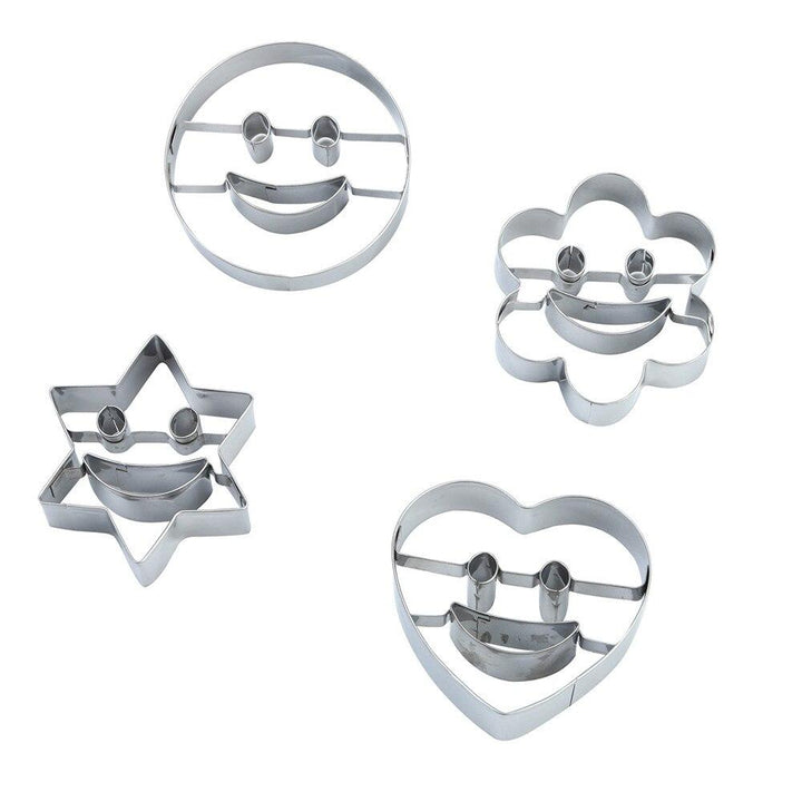 Lisslune | Emoji Cookie Cutter 4-Piece Set