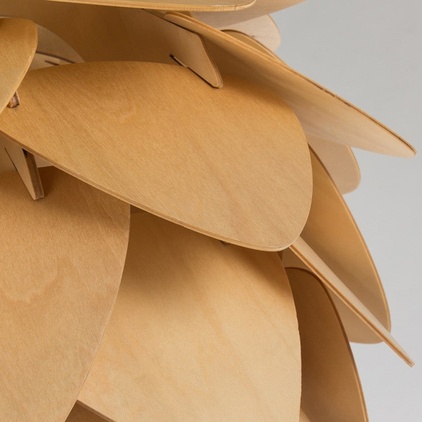 Lisslune | Handcrafted Wooden Pine Cone Pendant Light