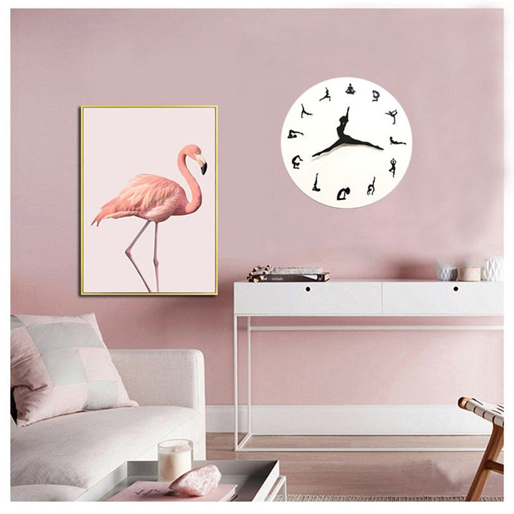 Lisslune | Yoga Time Decorative Wall Clock