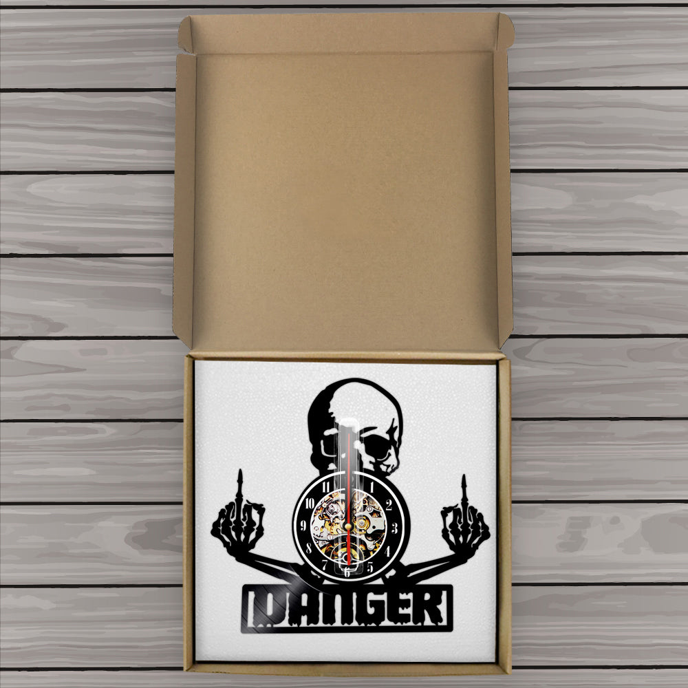 Lisslune | SkullVibe - Fierce Vinyl Wall Clock