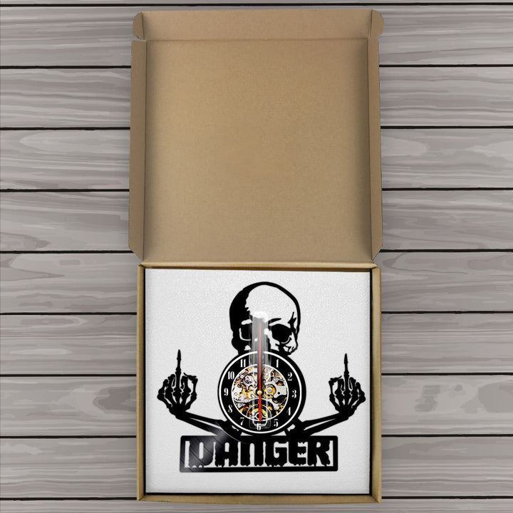 Lisslune | SkullVibe - Fierce Vinyl Wall Clock