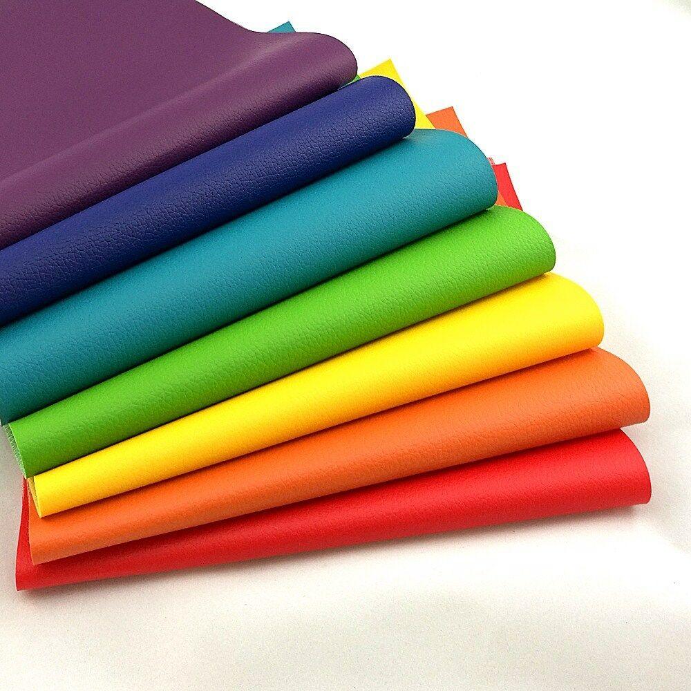 Lisslune | Colorful Spectrum Faux Leather Craft Collection - 7-Piece Set