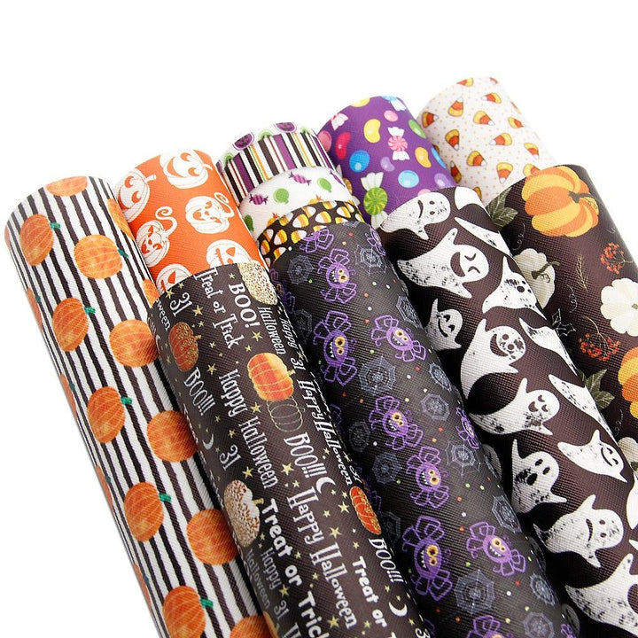 Lisslune | Spooky Cute Cartoon Halloween Character Synthetic Leather Fabric - 20*33cm