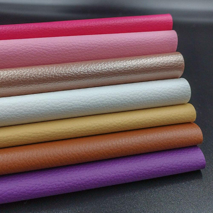 Lisslune | Colorful Spectrum Faux Leather Craft Collection - 7-Piece Set