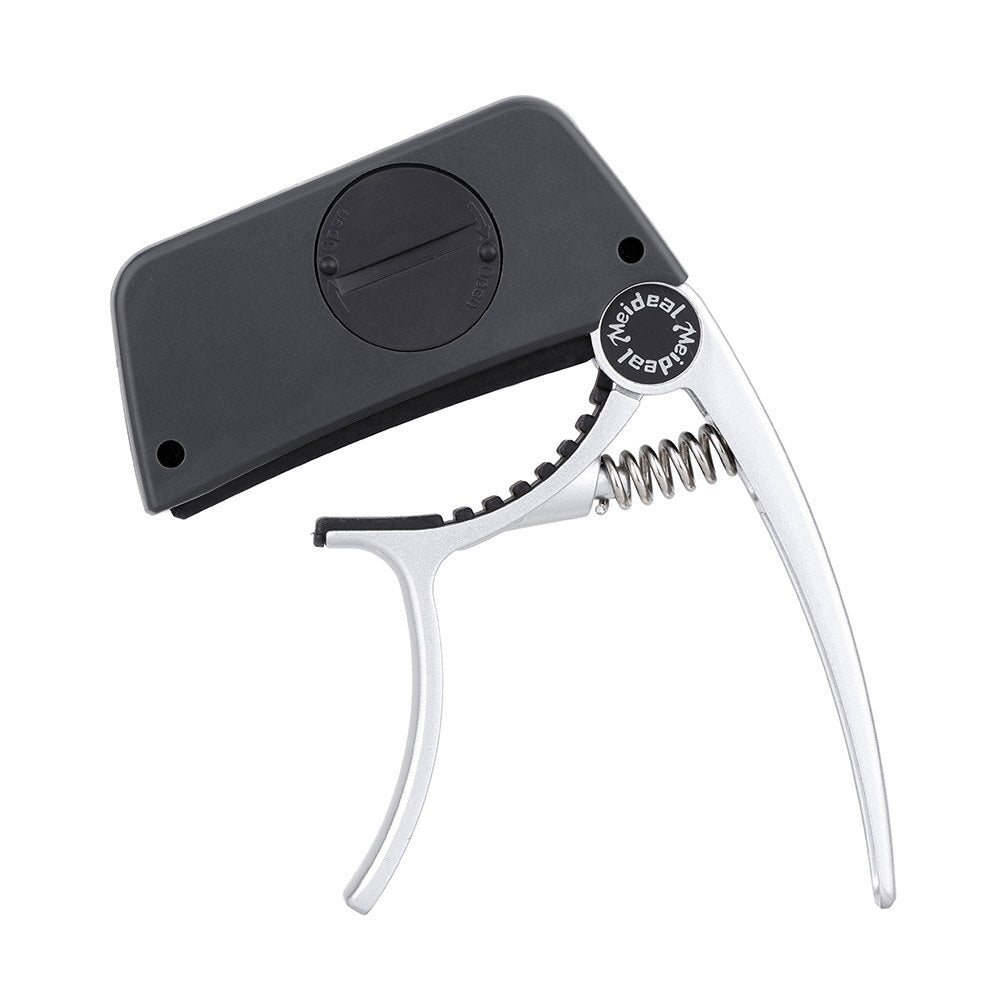 Lisslune | Capo & Tuner "TuneGrip" – 2-in-1 Guitar accessory with LCD screen