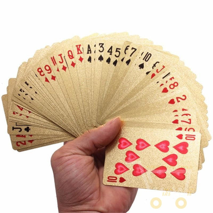 Lisslune | 24K Gold Plated Playing Card with Wooden Box