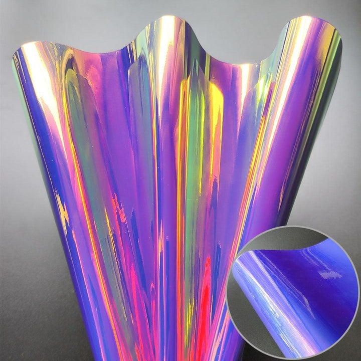 Lisslune | Reflective Holographic Iridescent Synthetic Leather - Essential Crafting Material