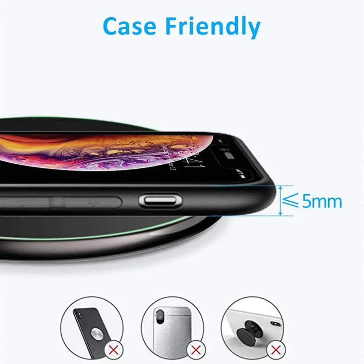 Lisslune | 30W Fast Wireless Charging Pad | Premium USB C Charging Cable MagSafe Charger for Apple iPhone, Samsung & Android - Fast Wireless Charging Pad