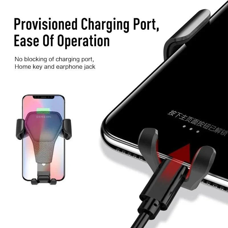 Lisslune | Gravity-operated hands-free phone holder for the car: Your essential companion at the roadside