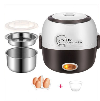 Lisslune | SteamMate Electric Lunch Box – Cooking, Steaming & Keeping Warm – 1L – 200W