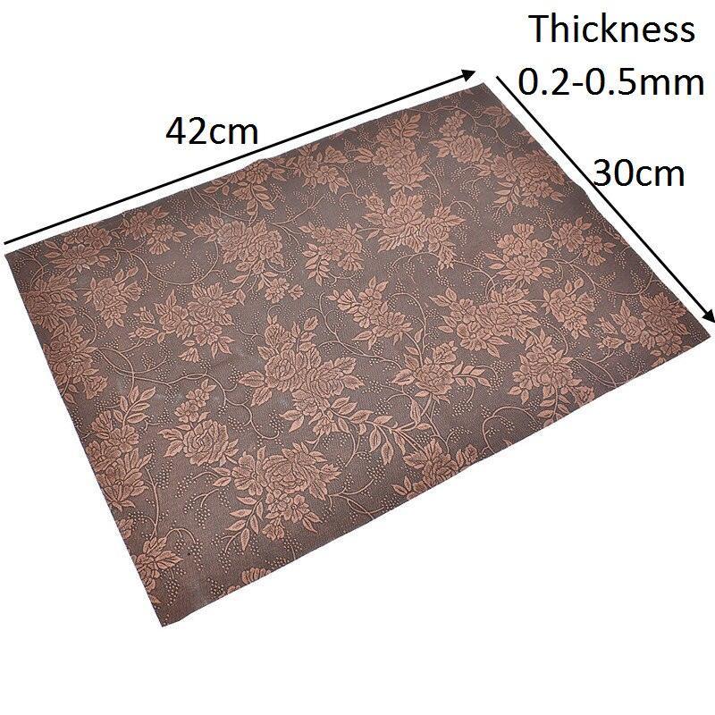 Lisslune | Chic Retro Floral Synthetic Leather Craft Material - Perfect for Creative DIY Projects
