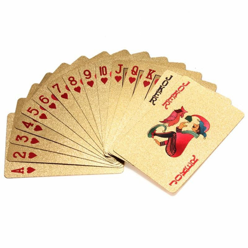 Lisslune | 24K Gold Plated Playing Card with Wooden Box