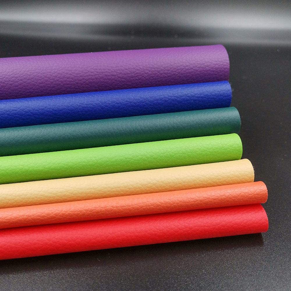Lisslune | Colorful Spectrum Faux Leather Craft Collection - 7-Piece Set