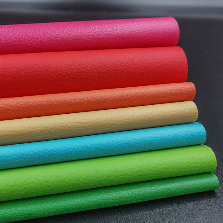 Lisslune | Colorful Spectrum Faux Leather Craft Collection - 7-Piece Set