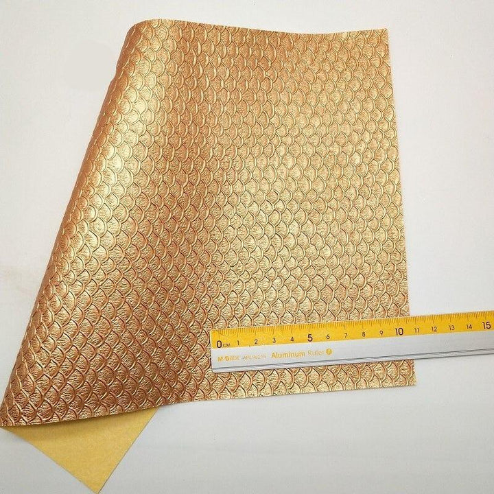 Lisslune | Mermaid Scales Pattern Synthetic Leather Craft Sheet - Premium Quality Collection