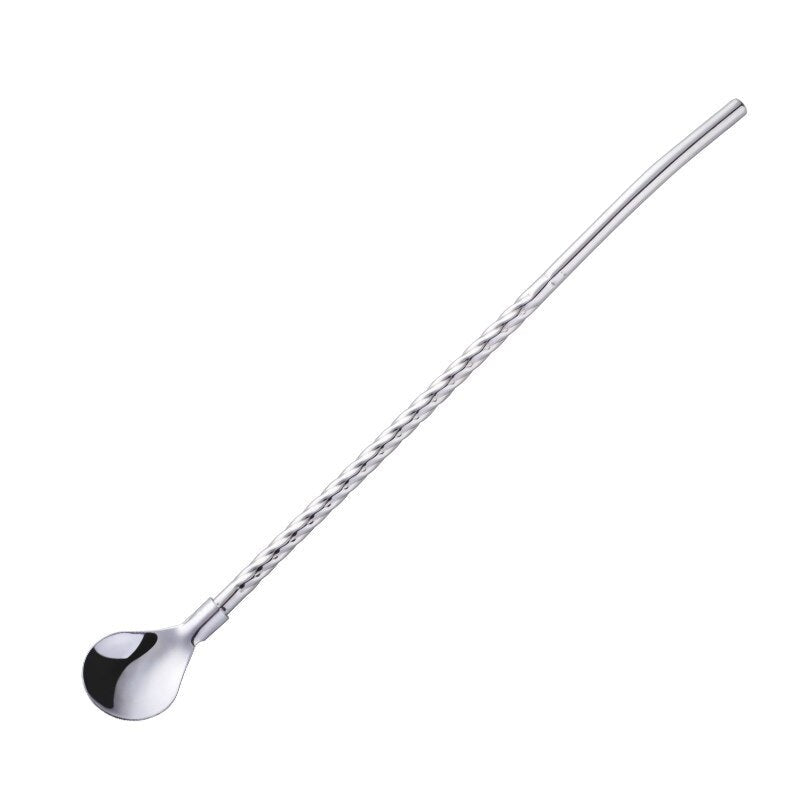 Lisslune | Reusable Long Handle Spoon Straw