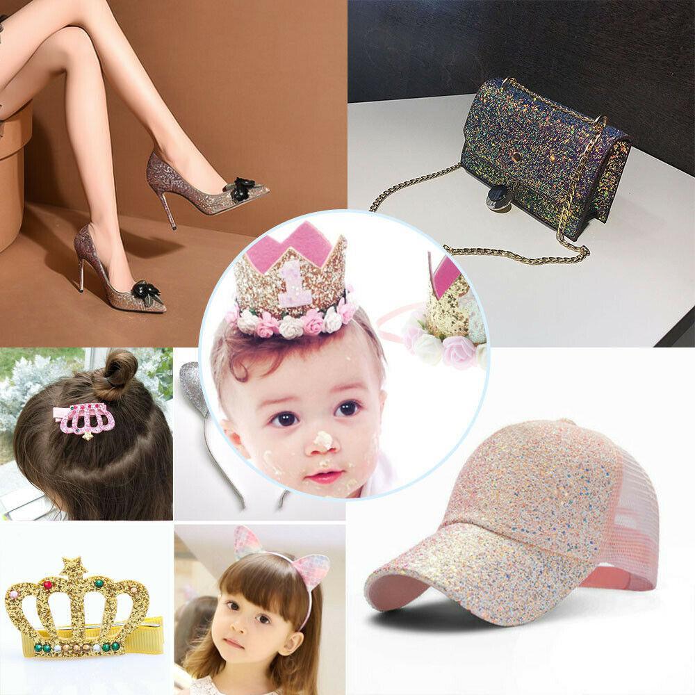 Lisslune | Shiny Gem Star Chunky Glitter Synthetic Leather - Premium Craft Vinyl